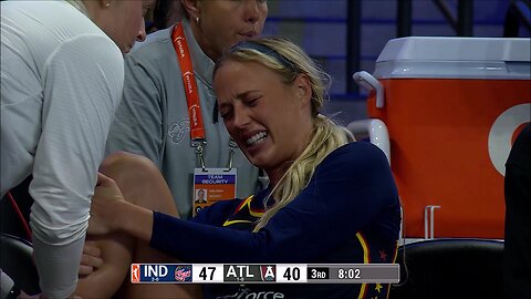 🤕 ANKLE Injury, Sophie Cunningham does NOT return | Indiana Fever WNBA women's basketball