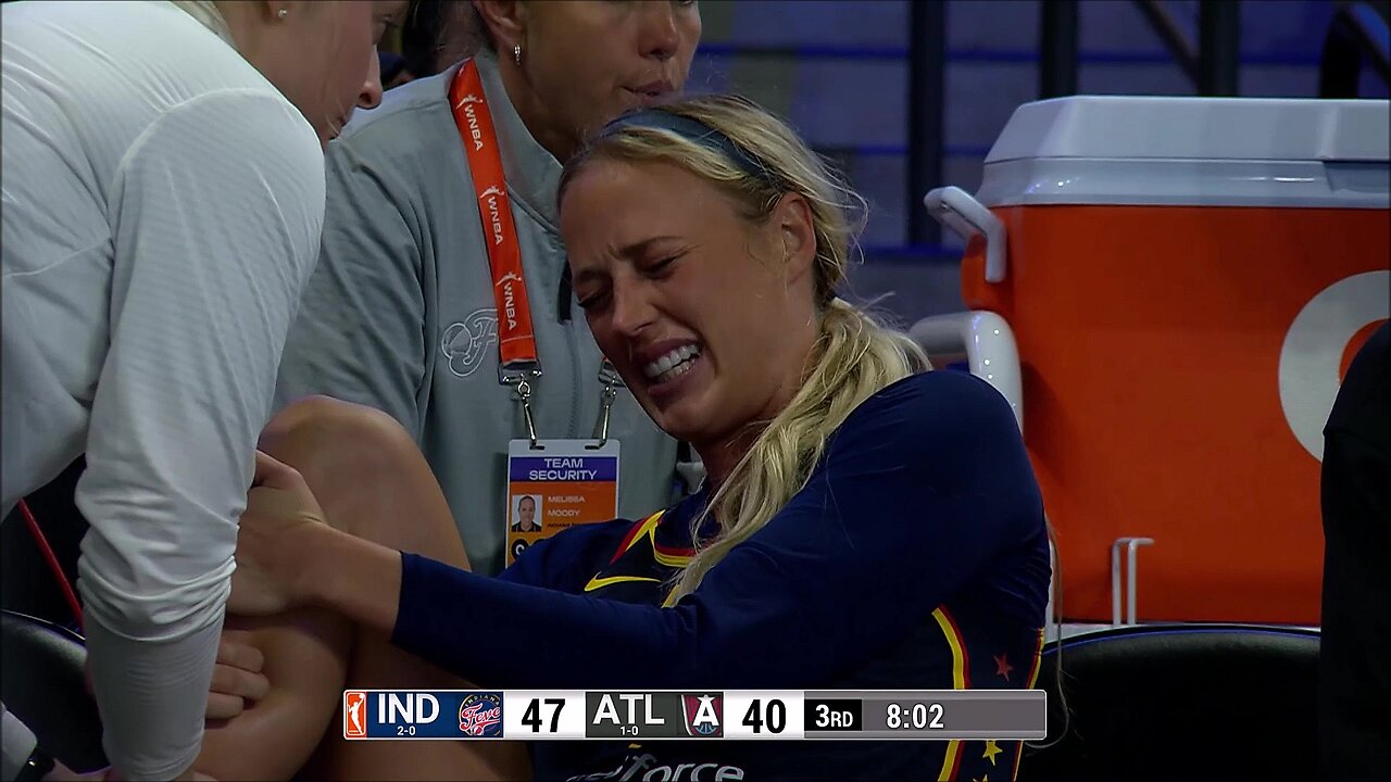 🤕 ANKLE Injury, Sophie Cunningham does NOT return | Indiana Fever WNBA womens basketball