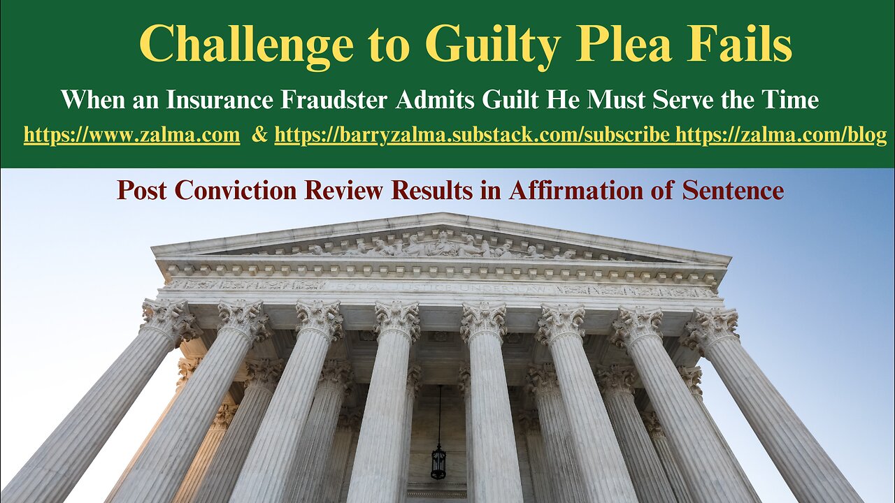 Challenge to Guilty Plea Fails