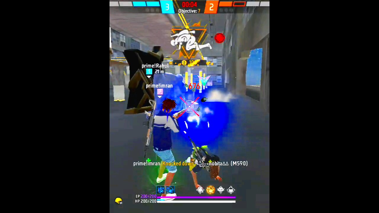 one shoulder gun in free fire