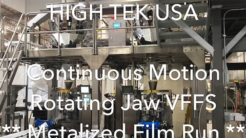 High Speed Dual Scale and Bagger Line | Continuous Motion Vertical Form Fill Seal High Tek USA