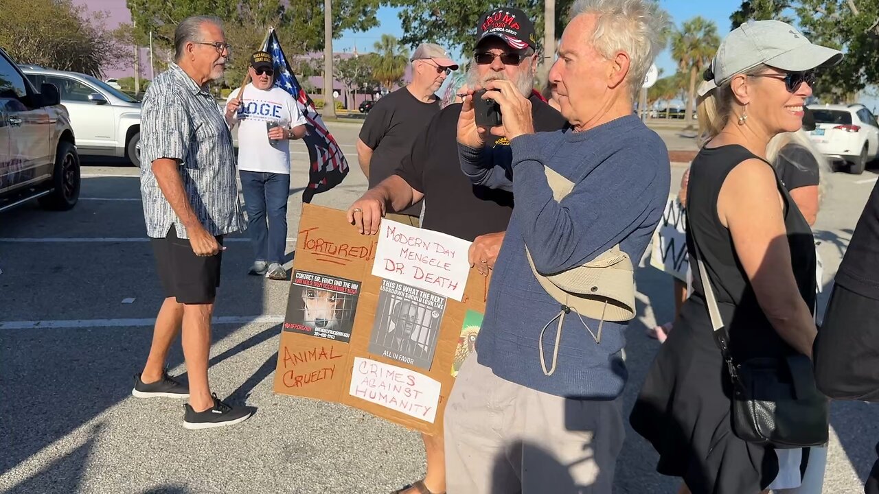 Fauci Protest