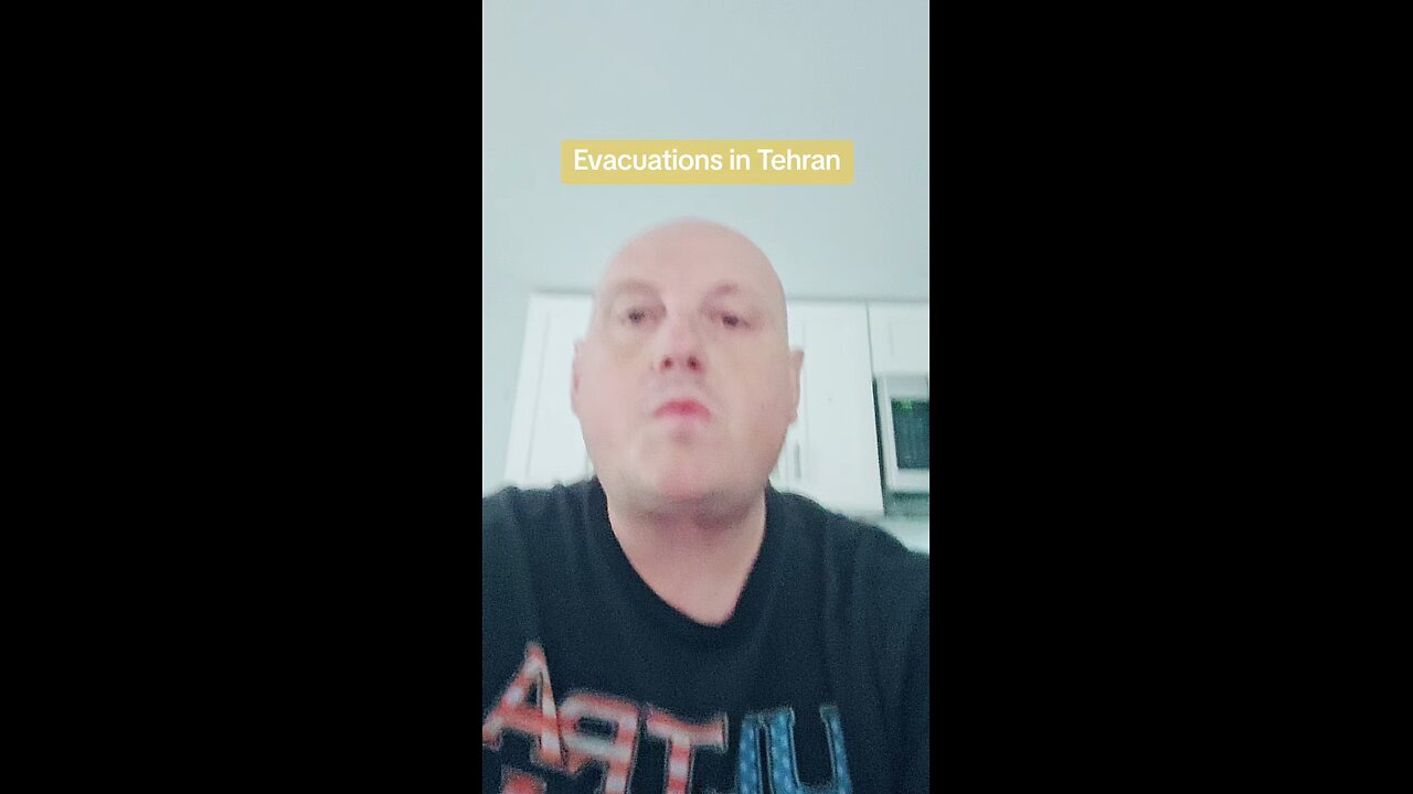 Large evacuations in Tehran, Capitol of Iran