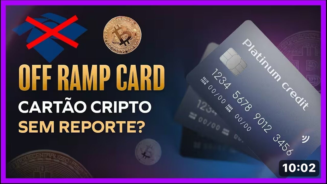 Cartão Offramp para gastar suas criptomoedas