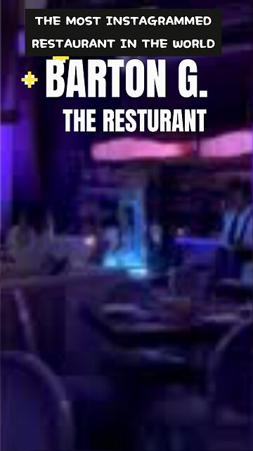 The MOST Instagramable Restaurant In The World - BARTON G. Rumble Short