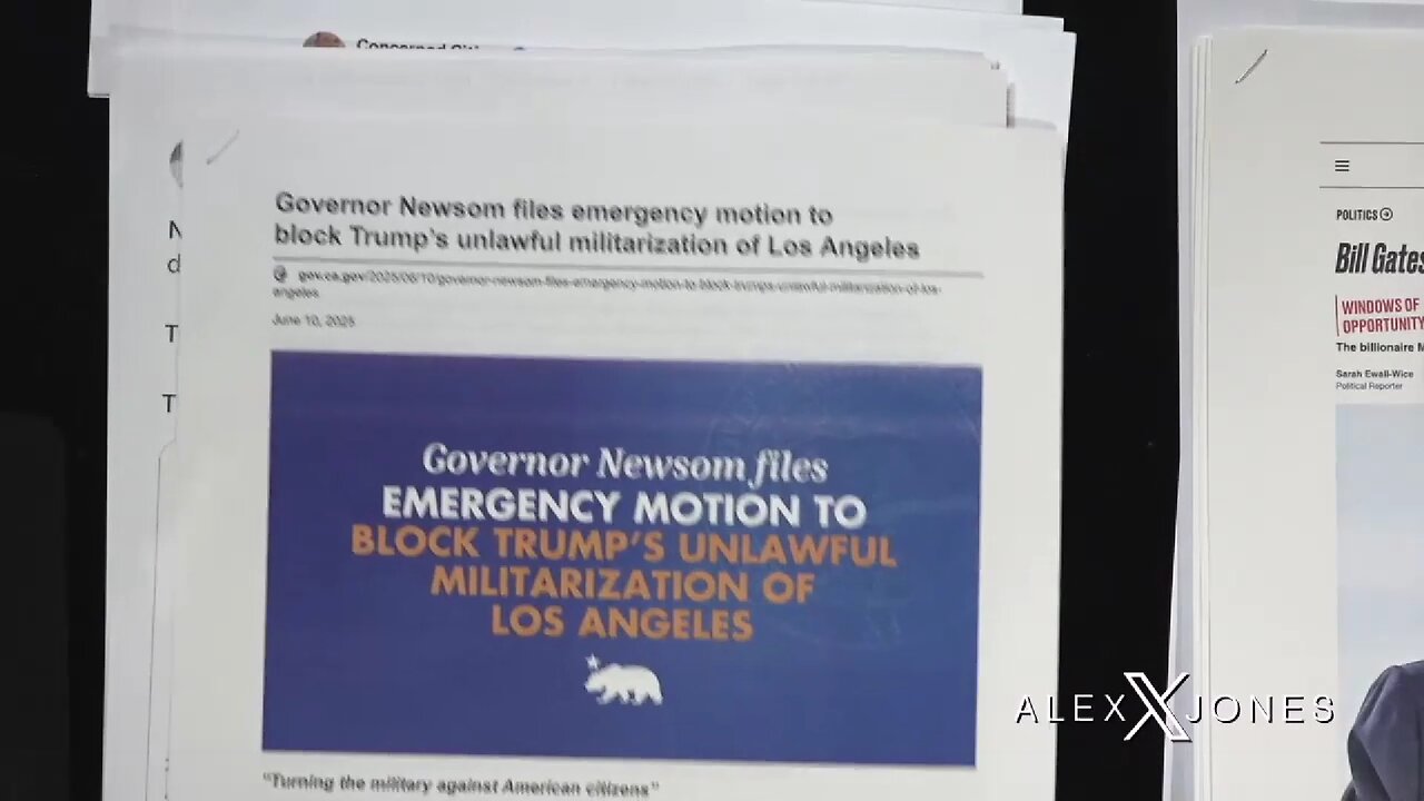 Gov. Gavin Newsom Files Emergency Motion In An Attempt To Block President Trump