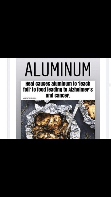 Cooking with aluminum foil - negative health risk