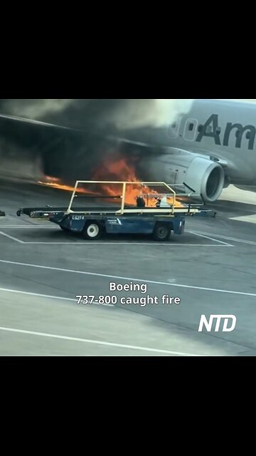 NTD TELEVISION NEWS🎬🎤📸AMERICAN AIRLINES PLANE ENGINE CAUGHT FIRE✈️🔥💫