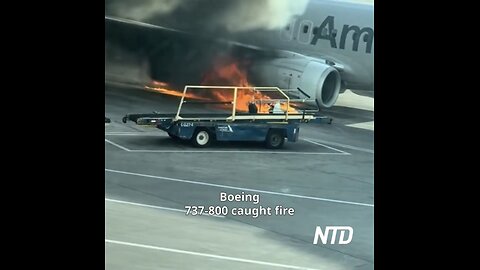 NTD TELEVISION NEWS🎬🎤📸AMERICAN AIRLINES PLANE ENGINE CAUGHT FIRE✈️🔥💫