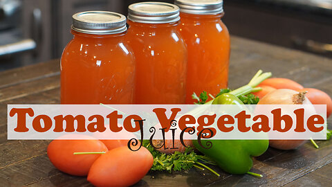 Tomato Vegetable Juice Canning Recipe [Canning for Beginners]