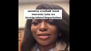 Jasmine Crockett makes moronic deportation comment, dumber than usual