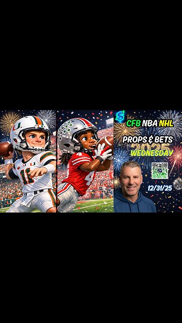🏈 Best College Football Picks Wednesday | Miami vs OSU | NBA Player Props | NHL PICKS | Prizepicks