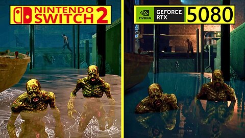 The House of the Dead 2 Remake Switch 2 vs PC RTX 5080 Graphics Comparison