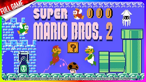 Super Mario Bros. 2 [All Levels in a Row Patch] (Famicom Disk System - JP) Longplay