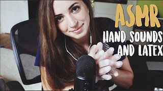 ASMR - Ear to Ear Hand Sounds (Bare & Latex Glove) (Whispering)
