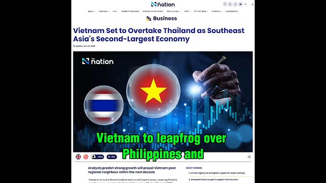 Vietnam to leapfrog over Philippines and Singapore to be the third largest Economy in SEA in 2025