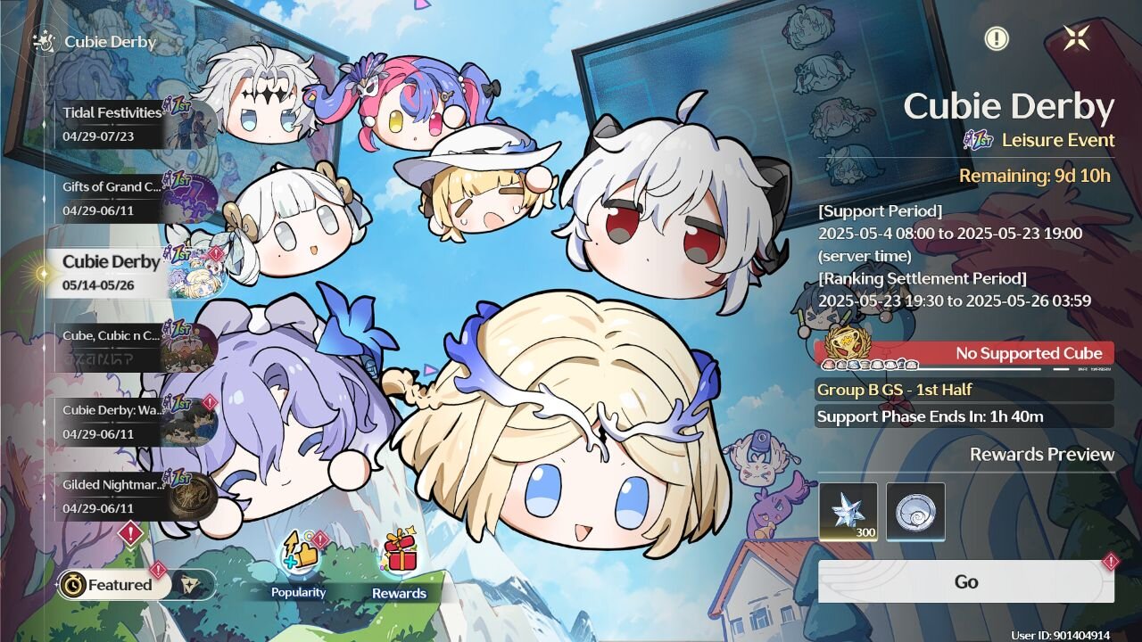 Cubie Derby Anniversary Spectator Event - Wuthering Waves (WuWa) - Version 2.3