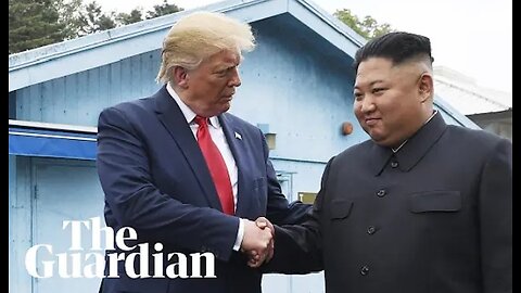 Kim Jong-un welcomes Donald Trump to north Korea