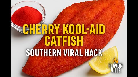 Cherry Kool-Aid Fried Catfish 🤯 Southern Viral Hack