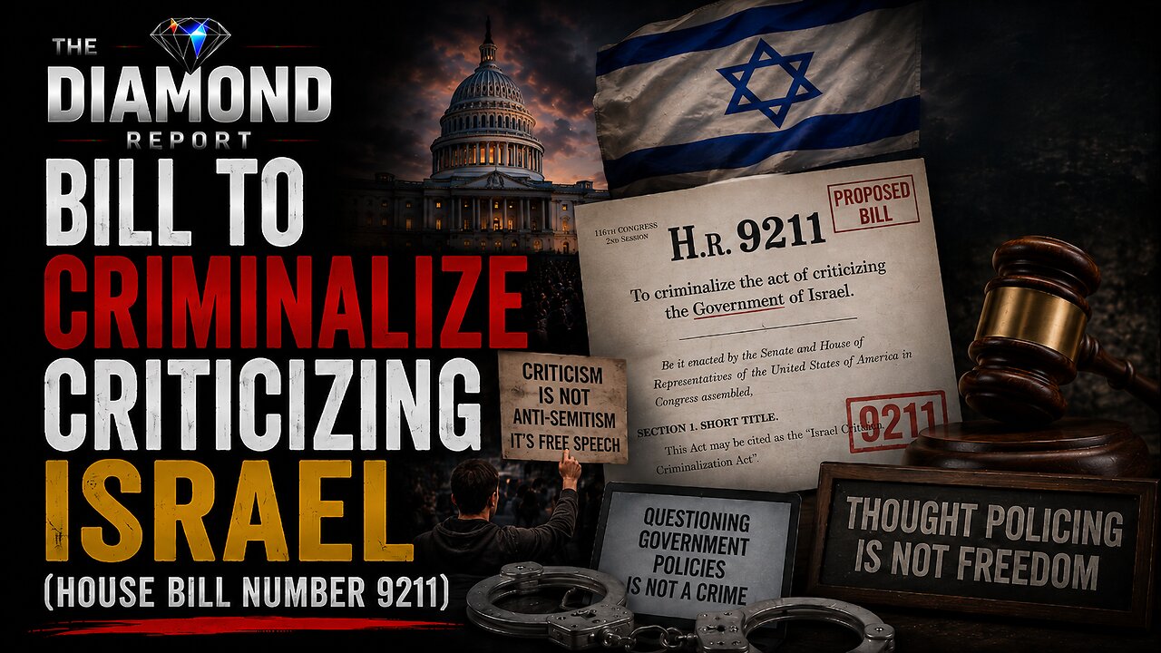 CLIP — Bill To Criminalize Criticizing Israel (House Bill Number 9211)