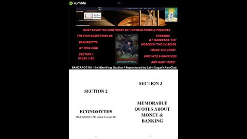 BANCAROTTA! - By Mike King. Section 2+3 Reproduced by Saint Sugar's Fan Club