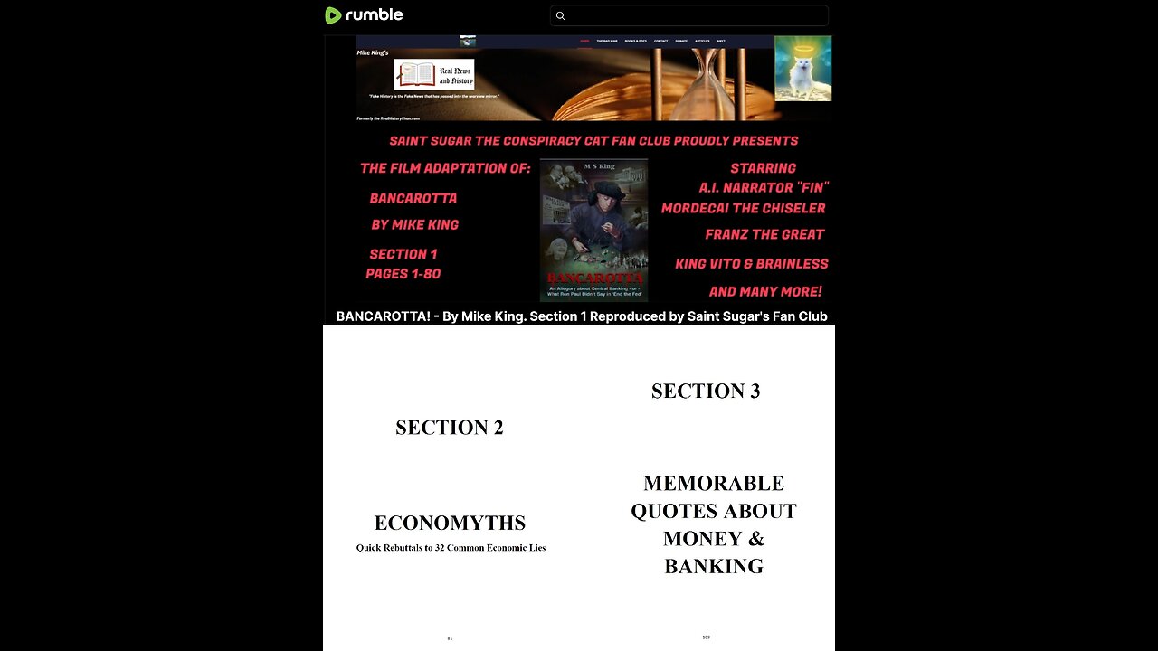 BANCAROTTA! - By Mike King. Section 2+3 Reproduced by Saint Sugar's Fan Club