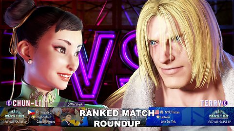 Kuya Kalbo SF6 Ranked Match Roundup. Chun Li Master Rank [Hori Fight Stick]