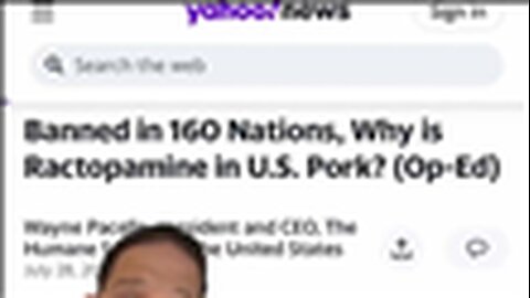 "Shocking Truth: American Pork Fed with Drugs Banned Even in China"