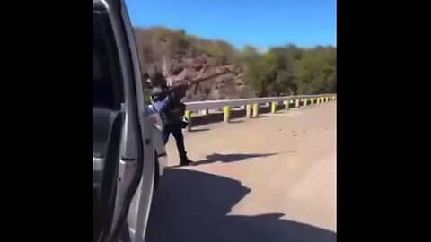 SICARIO BLOCKING ROAD WITH BIG GUN!! #viral