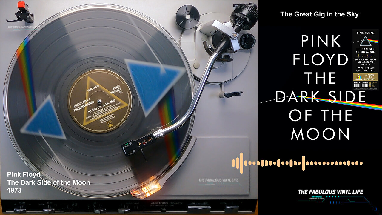 Pink Floyd ) The Dark Side of the Moon ) 1973 (50th Anniversary Collector's Edition UV Printed Art on Clear Vinyl 2024)