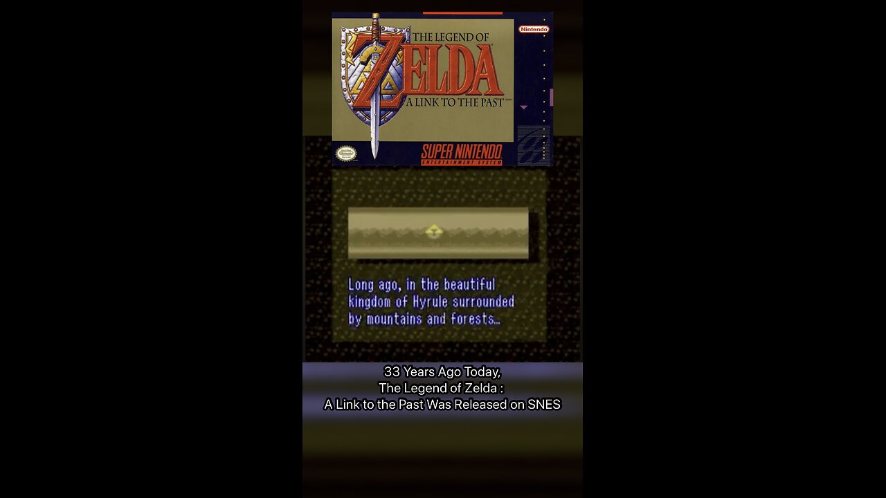 The Legend of Zelda : A Link to the Past turns 33!