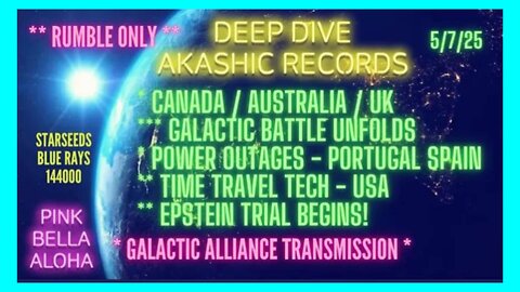 CANADA * AUSTRALIA & UK Agendas Deep Dive! * GALACTIC Battle * EPSTEIN Trial * TIME Travel