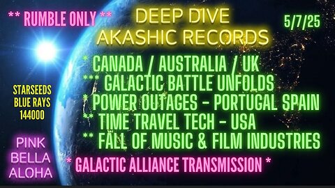 CANADA * AUSTRALIA & UK Agendas Deep Dive! * GALACTIC Battle * EPSTEIN Trial * TIME Travel