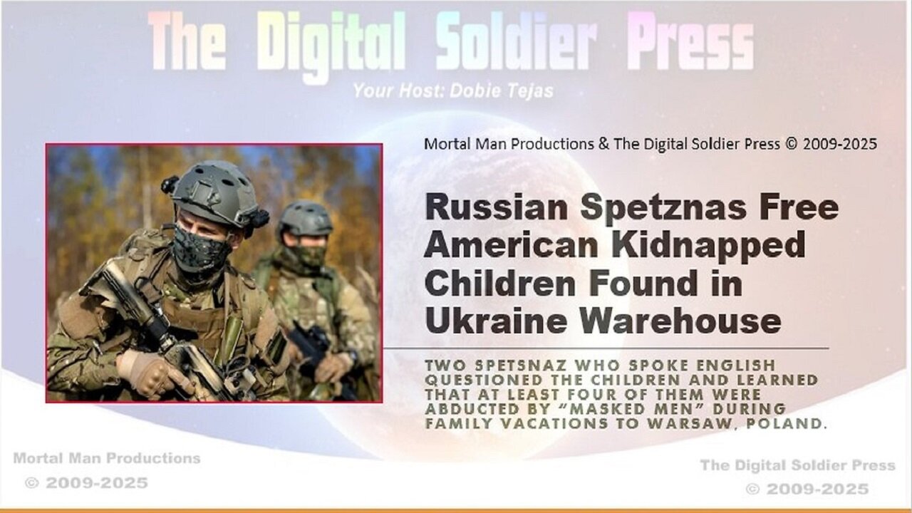 Russian Spetsnaz Free American Kidnapped Children Found in Ukraine Warehouse