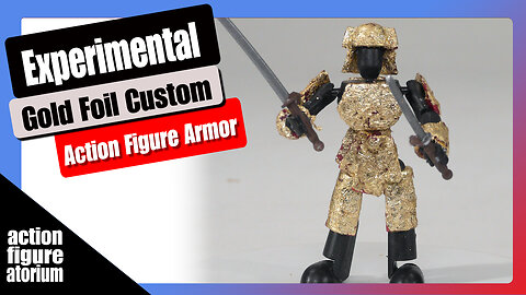 Build Paint | Experimental Customization using Gold Leaf Foil with Action Figures