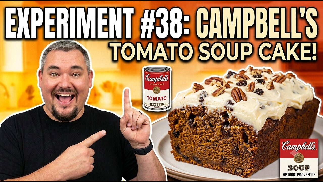 Experiment #38: Campbell's Tomato Soup CAKE