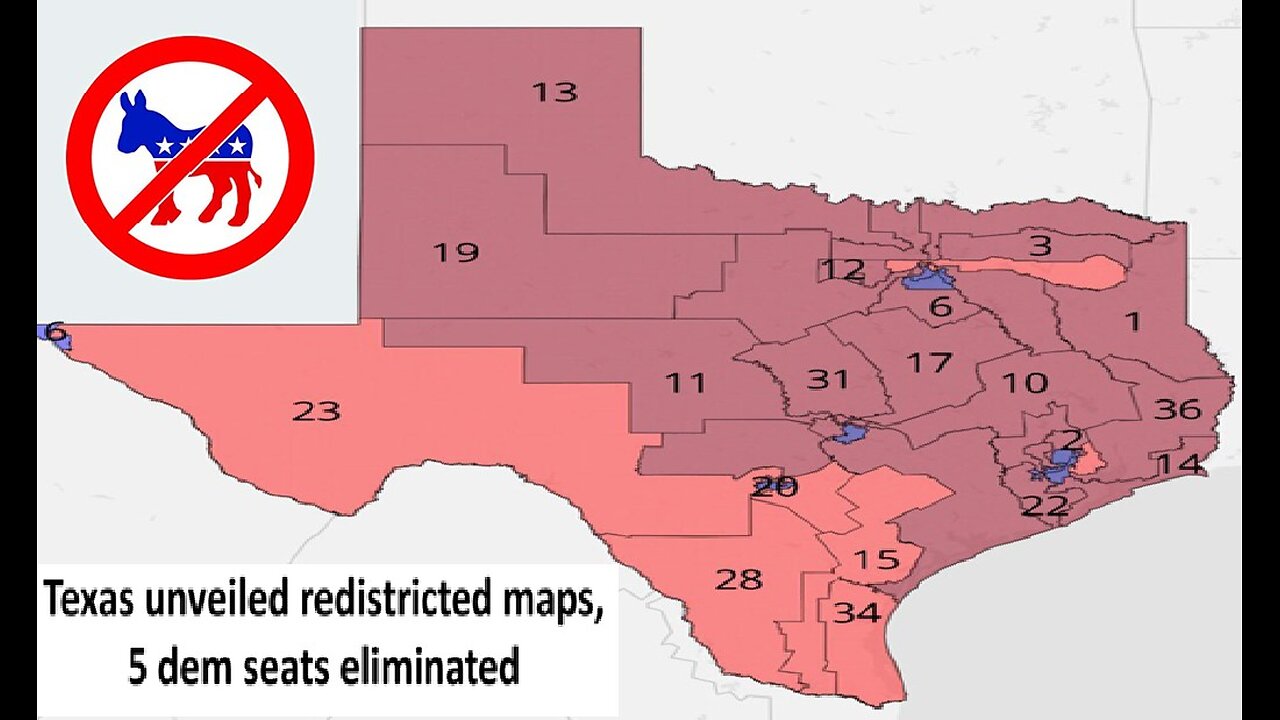 Texas unveiled proposed redistricted maps 5 dem seats eliminated