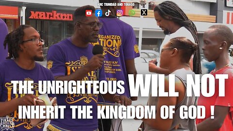 THE UNRIGHTEOUS WILL NOT INHERIT THE KINGDOM OF GOD!