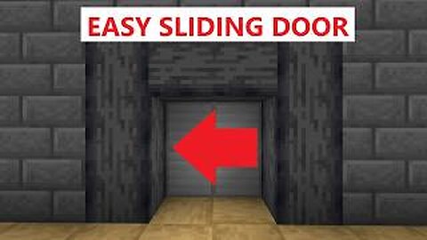 Easiest 2x2 Sliding Door For Minecraft
