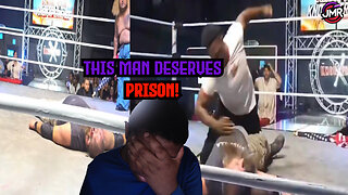 MMA Fighter Raja Jackson enters wrestling ring & tries to KILL US army veteran then FLEES