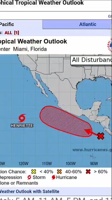 TROPICAL STORM HENRIETTE on the move! Another Tropical Storm on its way!