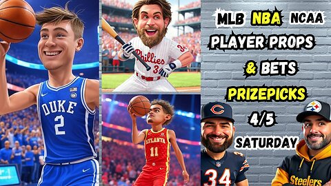 PRIZEPICKS CBB FInal Four Picks and Predictions Today 4/5/2025 | MLB Player Props | NBA PROPS