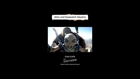 Alien & Sasquatch Skydive! 👽🪂