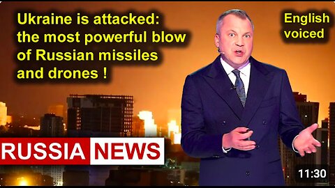 Ukraine under attack: the strongest strike from Russian missiles and drones!