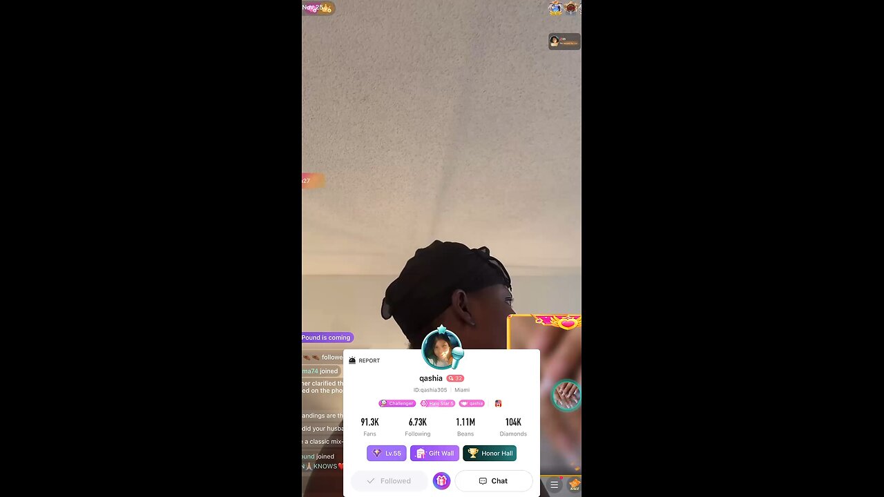 Qashia & her husband going back and forth