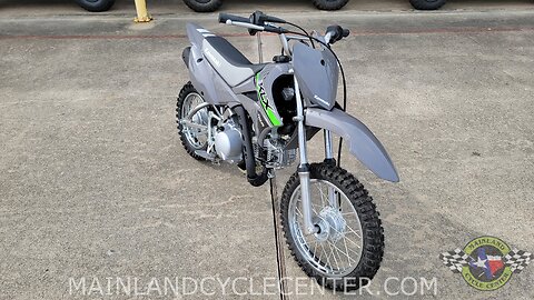 2024 KLAWASAKI KLX 110R IN GREY WALK-AROUND