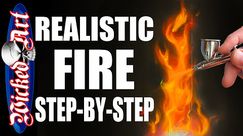 How to Airbrush Realistic Fire with Createx & Candy₂O | Step-by-Step Flame Painting Tutorial