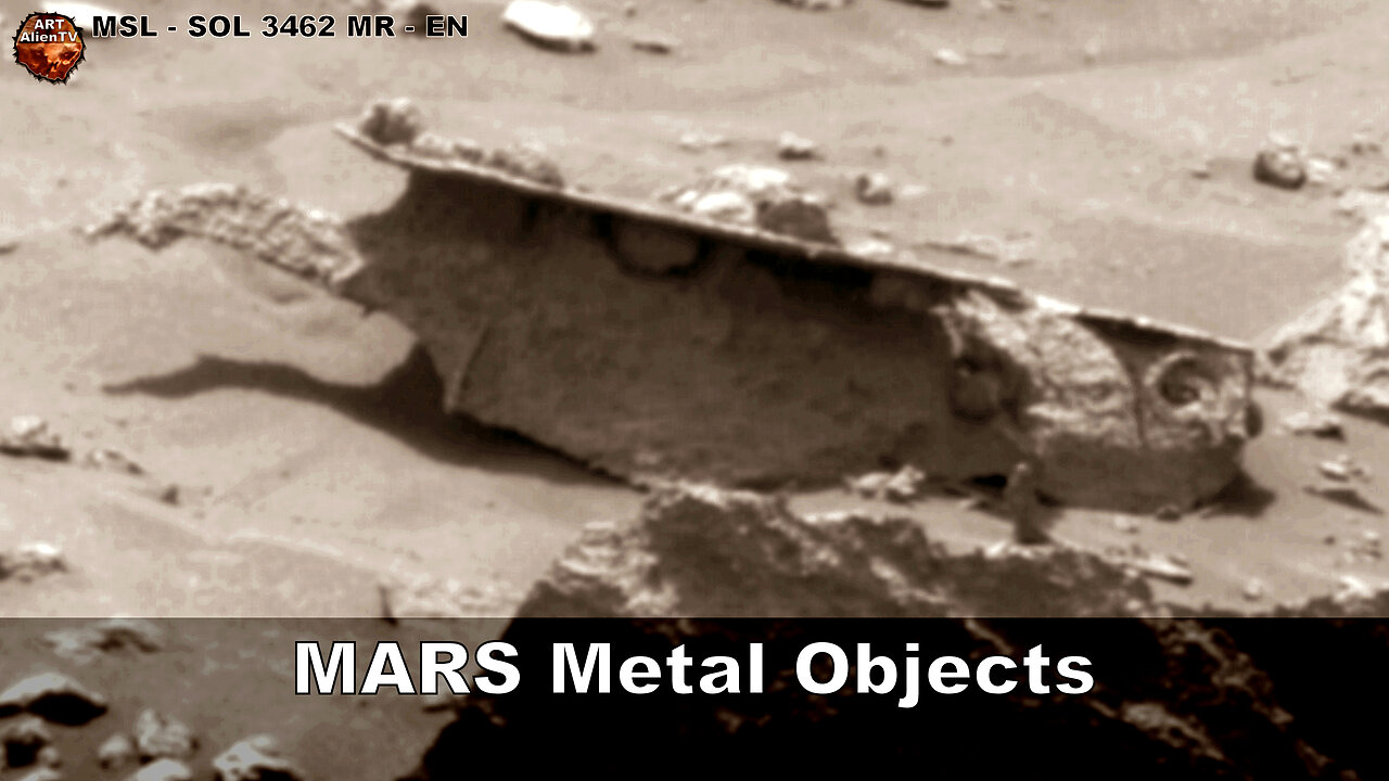 MARS Metal Objects. Wreckage, Smashed Wall. ArtAlienTV 4K