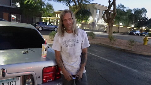 Larry 55 Living in Car Was Found being Dragged Down Scottsdale Road by his girlfriend in her vehicle