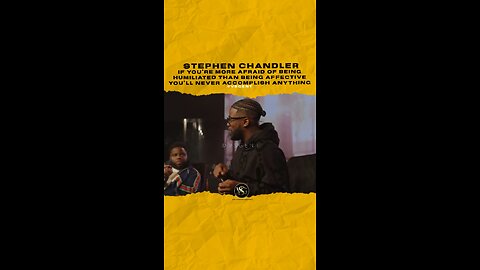 You can’t be afraid to be humiliated